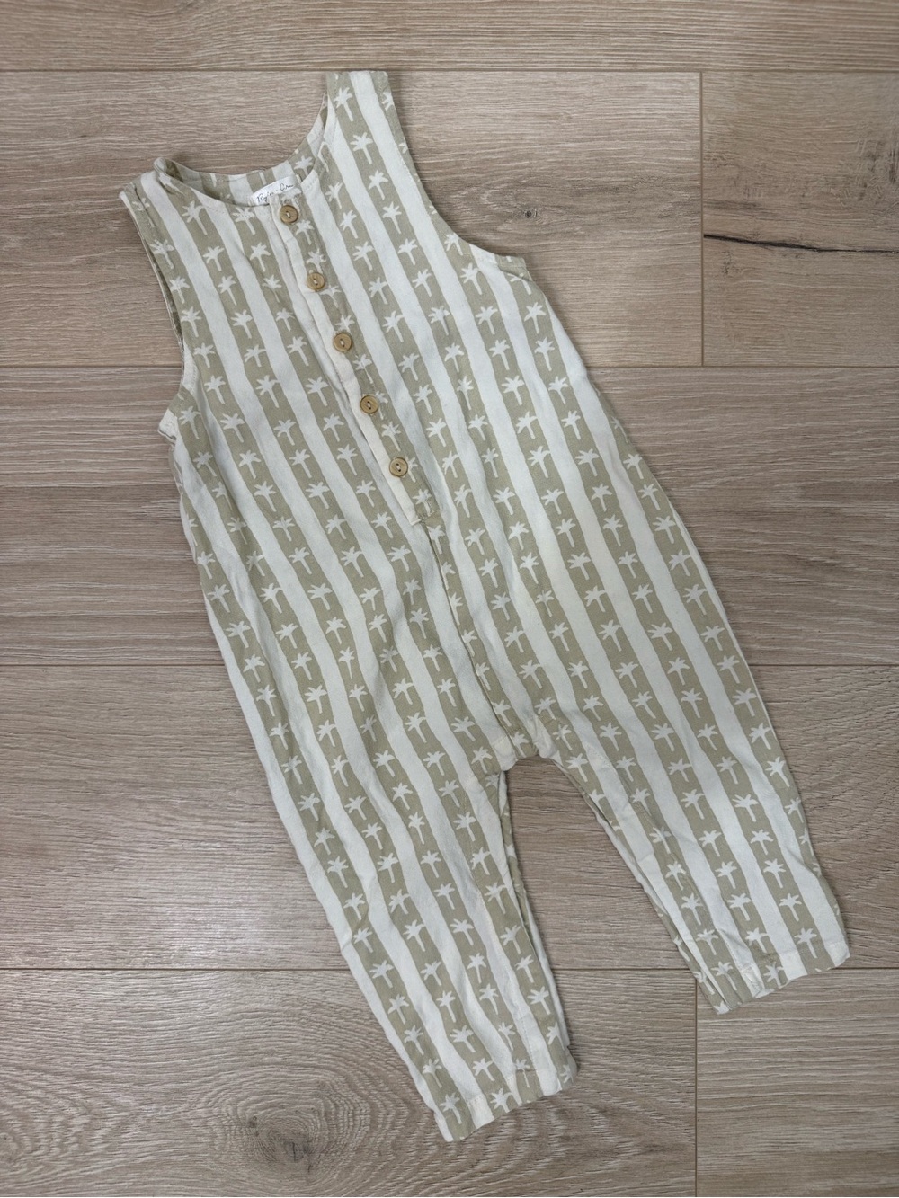 Rylee + Cru Palm Stripe Romper